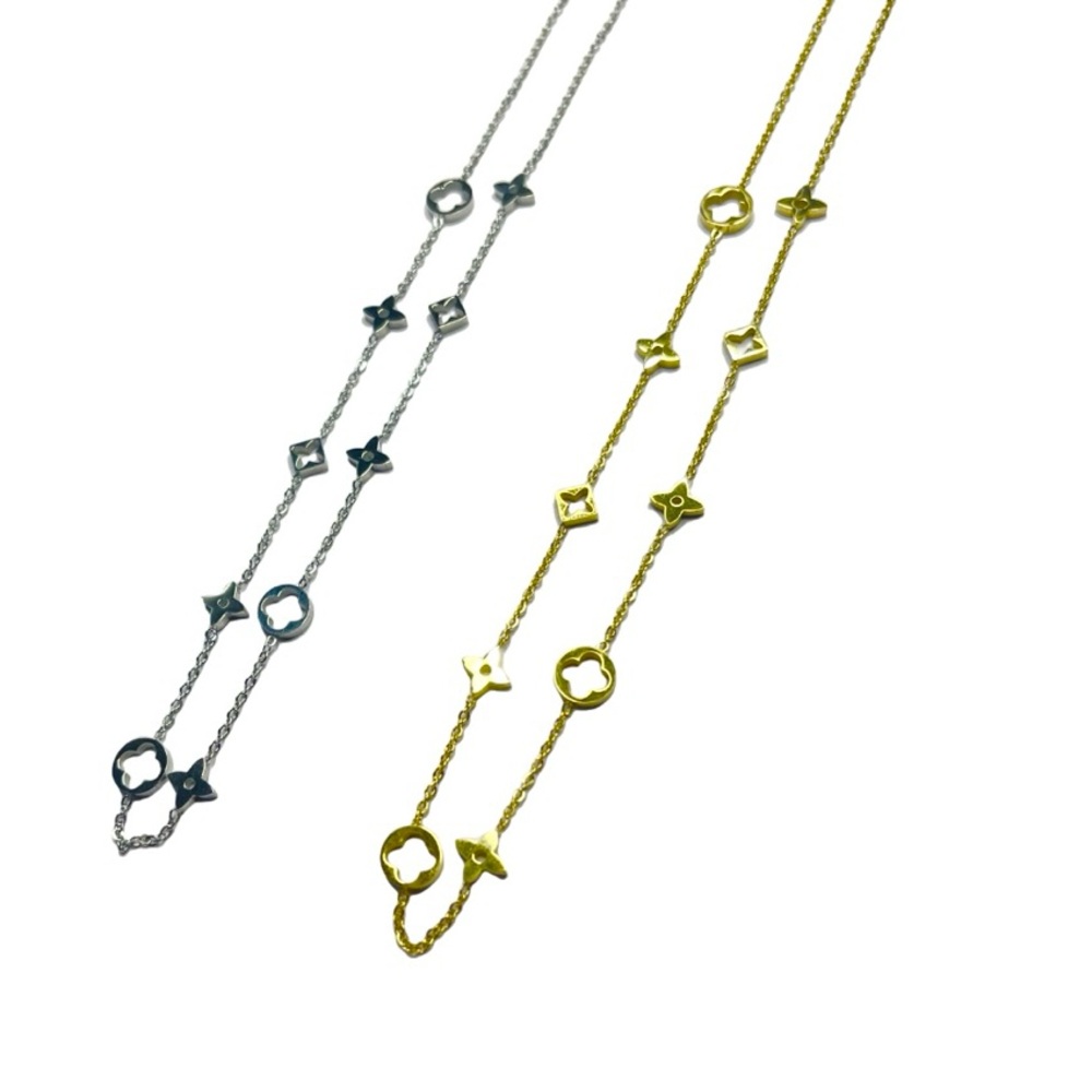 Luxe Clover Necklace Stainless Steel